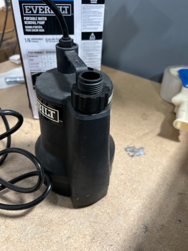 Photo 4 of 1/6 HP Plastic Submersible Utility Pump
