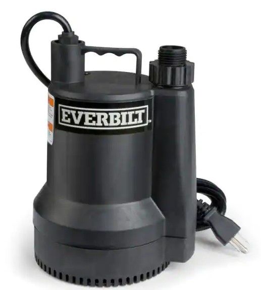 Photo 1 of 1/6 HP Plastic Submersible Utility Pump
