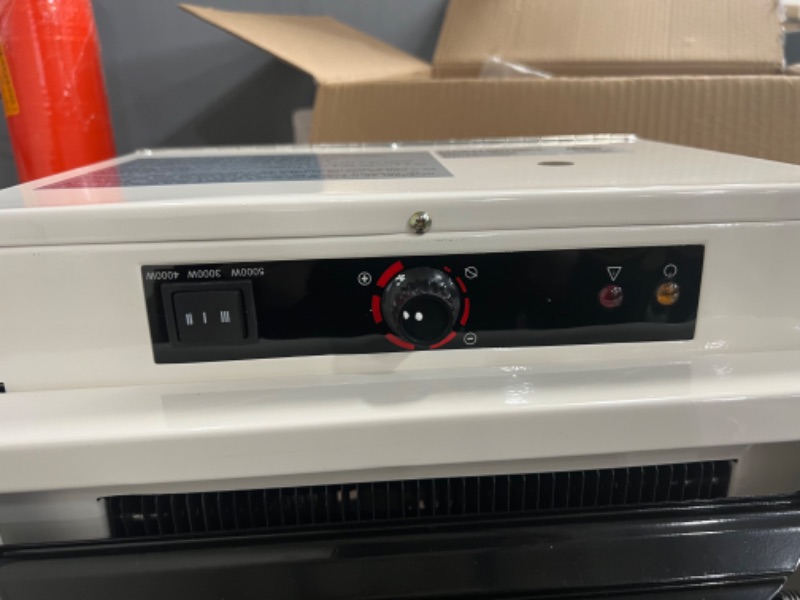 Photo 3 of ken brown 5000W Fan-Forced Ceiling Mount Heater with Dual Knob Controls, Deluxe Utility Wall, White
stock is just a reference photo