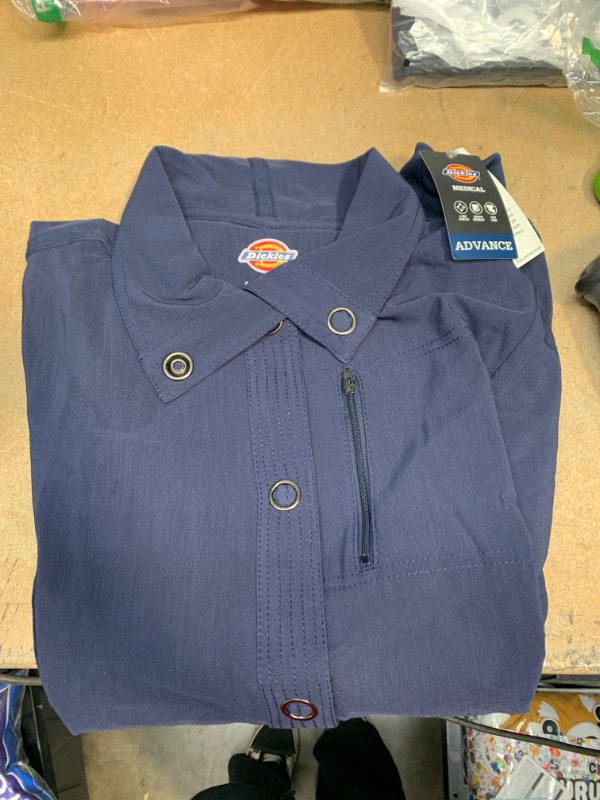 Photo 2 of Dickies Women's Advance Scrub Jacket - Navy Blue Size L (L10007)
