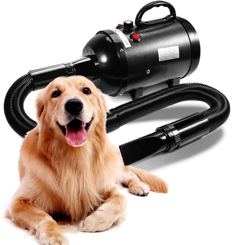 Photo 1 of AIIYME Dog Dryer, 4.3HP/3200W Motor Stepless Adjustable Speed Dog Hair Dryer Pet Dog Grooming Dryer Blower with Adjustable Temperature 35°C-70°C
