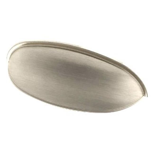 Photo 1 of 248482 2.5-3 in. Satin Nickel Dual Mount Cup Pull - Pack of 3

