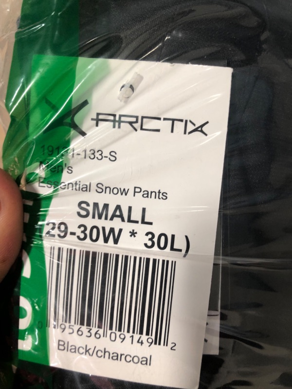 Photo 3 of Arctix Men's Essential Snow Pants, Black/Charcoal, Small/30" Inseam 29-30" X 30" 
