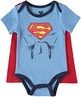 Photo 1 of DC Comics baby-boys Superman Bodysuit With Detachable Cape, Size 3-6M