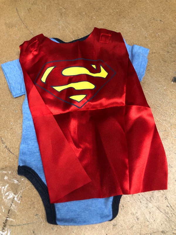 Photo 2 of DC Comics baby-boys Superman Bodysuit With Detachable Cape, Size 3-6M