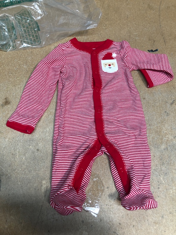 Photo 2 of Carter's Unisex Baby Santa Snap-Up Sleep & Play, New Born Size