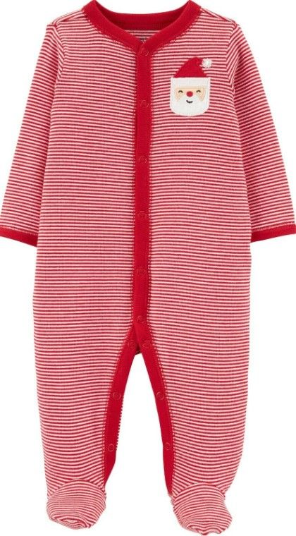 Photo 1 of Carter's Unisex Baby Santa Snap-Up Sleep & Play, New Born Size