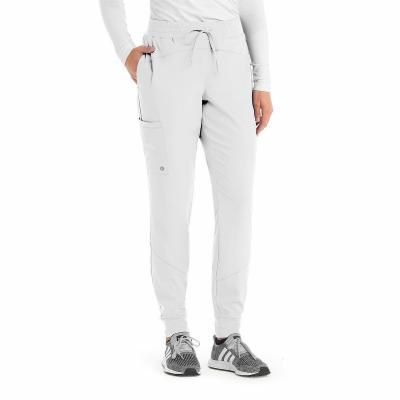 Photo 1 of Barco One BOP 513 Women's Jogger Scrub Pants - Plus, Girls, Size 5x-large, White