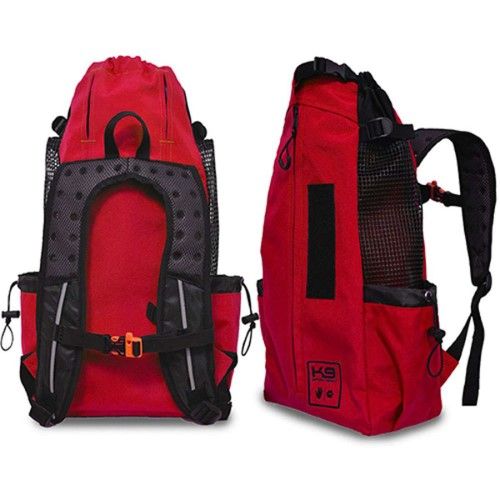 Photo 1 of K9 Sport Sack Air Forward Facing Backpack Red Dog Carrier, 12 L X 10 W X 22 H, Large, Red / Black
