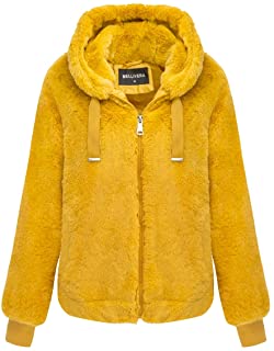 Photo 1 of Bellivera Women's Faux Fur Fleece Coat, Fall and Winter Fashion Short Shearling Fuzzy Jacket with Hood
SIZE:XXL