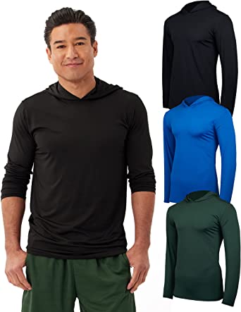 Photo 1 of 3 Pack: Mens Dry Fit Moisture Wicking Long Sleeve Active Athletic Hoodie Pullover Sweatshirt
SIZE: SMALL