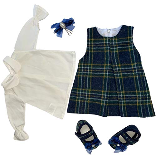 Photo 1 of Baby Girl Dress Set, Dress Cardigan and Shoes for 0-6, 6-12, 12-18 Months (Model 1, 6-12 Months)
