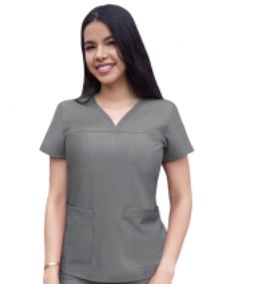 Photo 1 of Adar Pro Scrubs for Women - Sweetheart V-Neck Scrub Top Xsmall