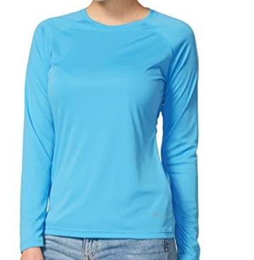 Photo 1 of BALEAF Women's Long Sleeve Shirts UPF 50+ Sun Protection SPF Quick Dry Lightweight T-Shirt Large 