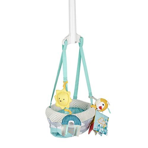 Photo 1 of Exersaucer Door Jumper with 4 Removable Toys, Sweet Skies