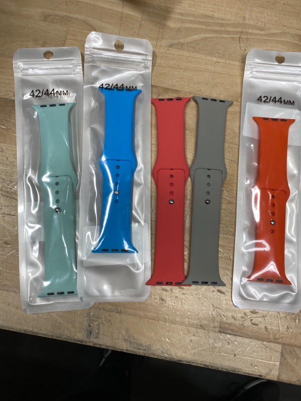 Photo 2 of GENERIC BUNDDLE OF Apple Watch Bands in varying colors - Sport Band 42/44MM (see photo) 