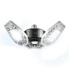 Photo 1 of 7.5 in. x 4.25 in. 6000 Lumens Single Pole Occupancy LED Flush Mount Motion Activated Garage Light
