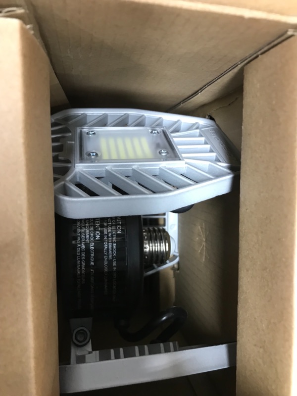 Photo 2 of 7.5 in. x 4.25 in. 6000 Lumens Single Pole Occupancy LED Flush Mount Motion Activated Garage Light
