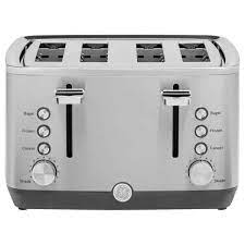 Photo 1 of 4-Slice Stainless Steel Wide Slot Toaster with 7 Shade Settings
