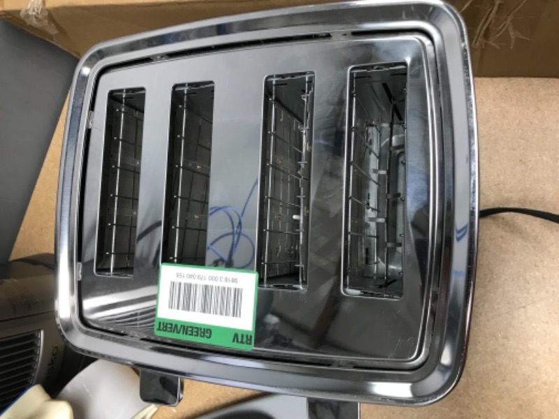 Photo 1 of 4-Slice Stainless Steel Wide Slot Toaster with 7 Shade Settings
