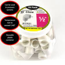 Photo 1 of 1/2 in. PVC Elbow Socket x FPT Pro Pack (25-Pack)
Set of 2