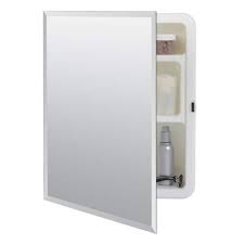 Photo 1 of 
16 in. W x 20 in. H X 4 in. D Recessed or Surface Mount Frameless Beveled Bathroom Medicine Cabinet