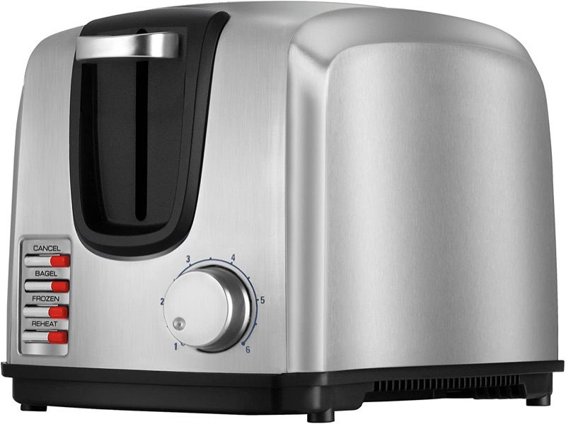 Photo 1 of BLACK+DECKER 2-Slice Toaster, Modern, Stainless Steel, T2707S, Silver