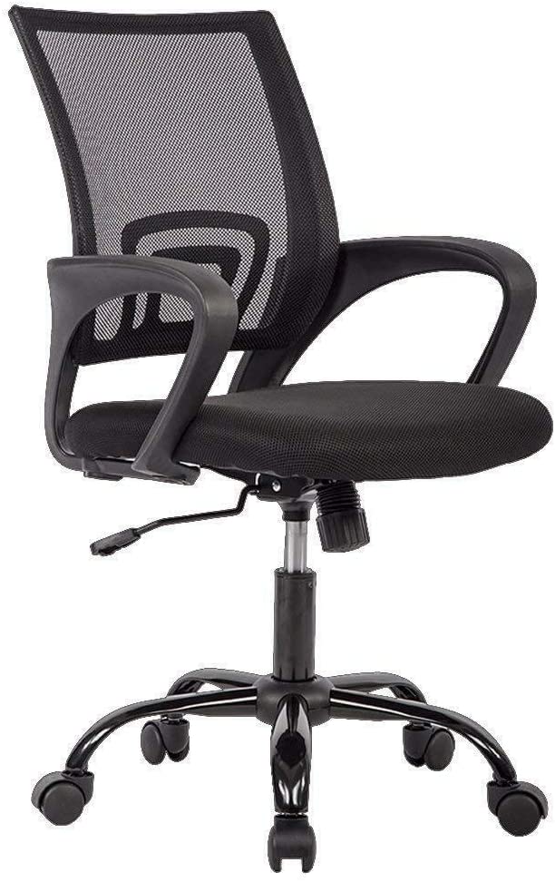 Photo 1 of (Parts only) Office Chair Ergonomic Cheap Desk Chair Mesh Computer Chair Lumbar Support Modern Executive Adjustable Stool Rolling Swivel Chair for Back Pain, Black