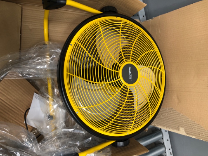Photo 2 of ***PARTS ONLY*** Geek Aire Rechargeable Outdoor High Velocity Floor Fan,16'' Portable 15000mAh Battery Operated Fan with Metal Blade for Garage Barn Gym Camp, Run All Day Cordless Industrial Fan,USB Output for Phone