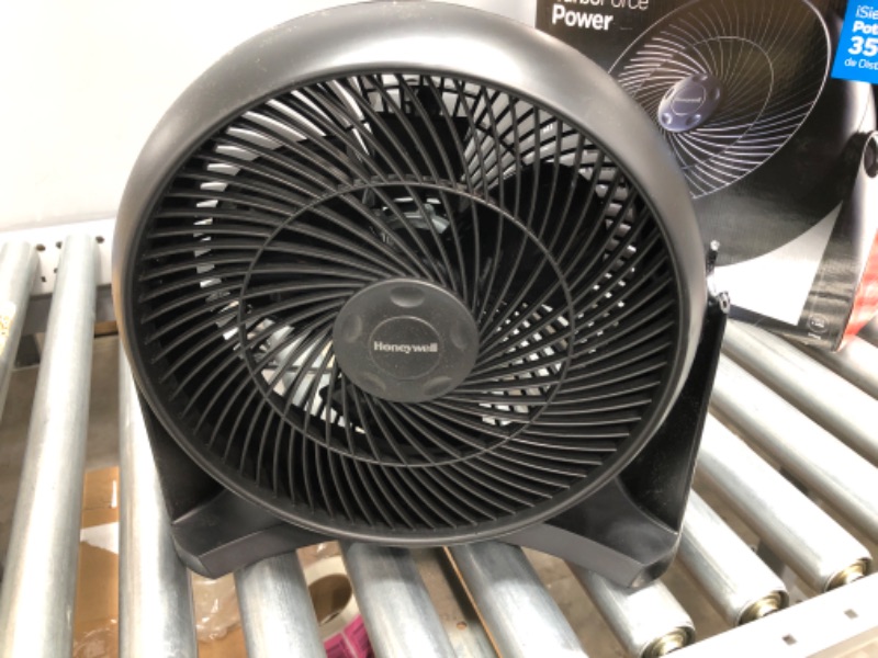 Photo 2 of Honeywell HT-908 TurboForce Room Air Circulator Fan, Medium, Black –Quiet Personal Fanfor Home or Office, 3 Speeds and 90 Degree Pivoting Head