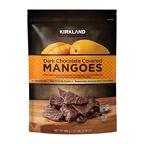 Photo 1 of **expire date: 2/6/23**NON REFUNDABLE** Kirkland Dark Chocolate Covered Mangoes 20.46 oz
