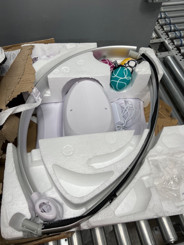 Photo 4 of 4moms® mamaRoo 4 Multi-Motion™ Baby Swing, Bluetooth Baby Rocker with 5 Unique Motions, Plush Fabric, Multi
