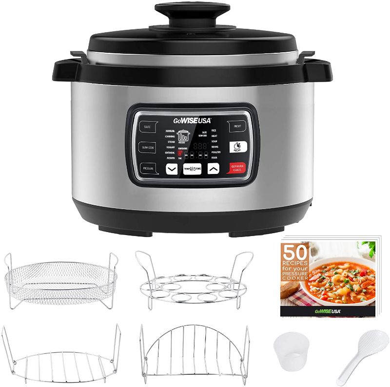 Photo 1 of GoWISE USA GW22709 Ovate 9.5-Qt 12-in-1 Electric Pressure Cooker 