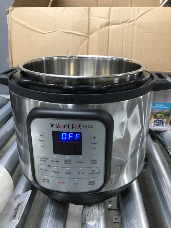 Photo 2 of Instant Pot Duo Crisp Large 6Qt 11-in-1 Air Fryer & Electric Pressure Cooker Combo with Multicooker Lid that Air Fries, Steams, Slow Cooks, Sautés, Dehydrates & More, Free App With 1300 Recipes
