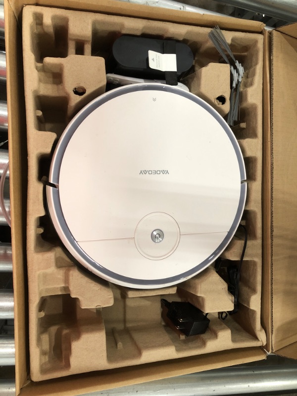 Photo 1 of **PARTS ONLY**
YAOEOAY Robot Vacuum Cleaner, 9 Clean Modes 2200Pa Suction Sweep & Mop 2 in 1 Robot Vacuum, Super-Thin Smart Navigation Self-Charging 160 Mins Max Runtime Quiet Clean for Pet Hair Hard Floors Carpets
