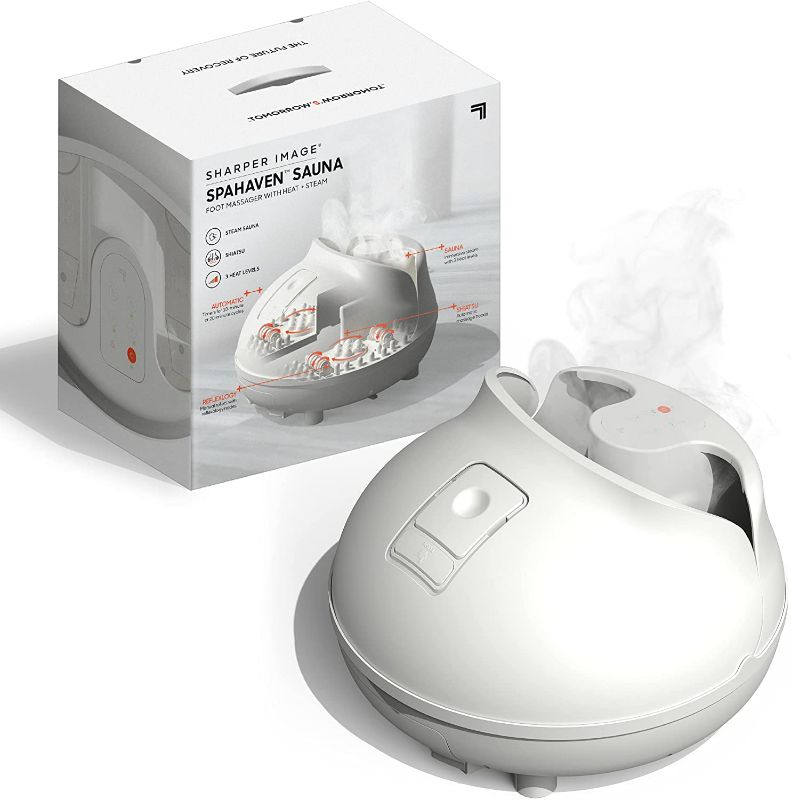 Photo 1 of SHARPER IMAGE Shiatsu Foot Sauna, Massager with Steam and Heat, Rejuvenate Tired Feet
