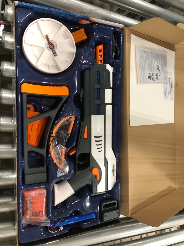 Photo 1 of SplatRball SRB1200 Full Auto Rechargeable Battery Powered Water Bead Gel Ball Blaster Kit. Splatter Ball Gun. Splat R Ball Electric Water Gel Blaster able to Shoot 11 Rounds per Second!
