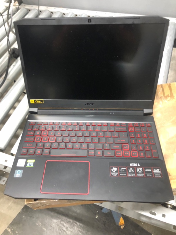 Photo 2 of **NONFUNCTIONAL**DOES NOT POWER ON **
Acer Nitro 5 AN515-55-53E5 Gaming Laptop | Intel Core i5-10300H | NVIDIA GeForce RTX 3050 Laptop GPU | 15.6" FHD 144Hz IPS Display | 8GB DDR4 | 256GB NVMe SSD | Intel Wi-Fi 6 | Backlit Keyboard
