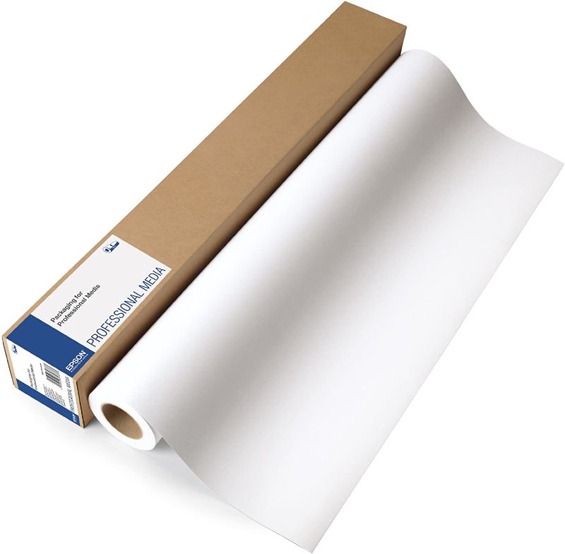 Photo 1 of Epson Enhanced Matte 24-Inch x ESTIMATED100-Feet Photo Paper (S041595),White