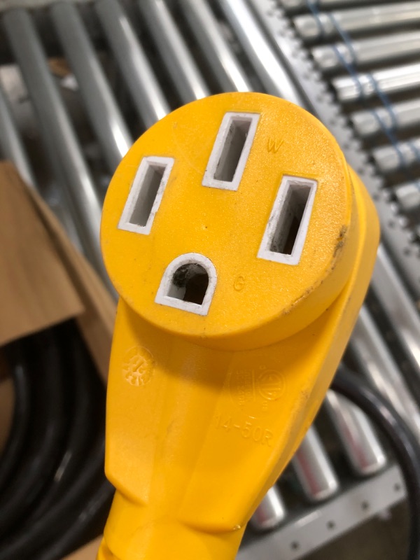 Photo 1 of Camco 55195 30' PowerGrip Heavy-Duty Outdoor 50-Amp Extension Cord for RV and Auto | Allows for Additional Length to Reach Distant Power Outlets | Built to Last
