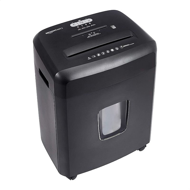 Photo 1 of Amazon Basics 18-Sheet Cross-Cut Paper, CD, and Credit Card Shredder