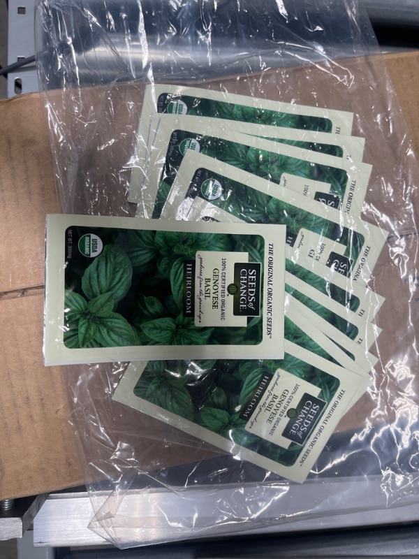 Photo 2 of **NONREFUNDABLE**BEST BY: 12/2022**
Seeds Of Change
SOC Basil Genovese
10PACK