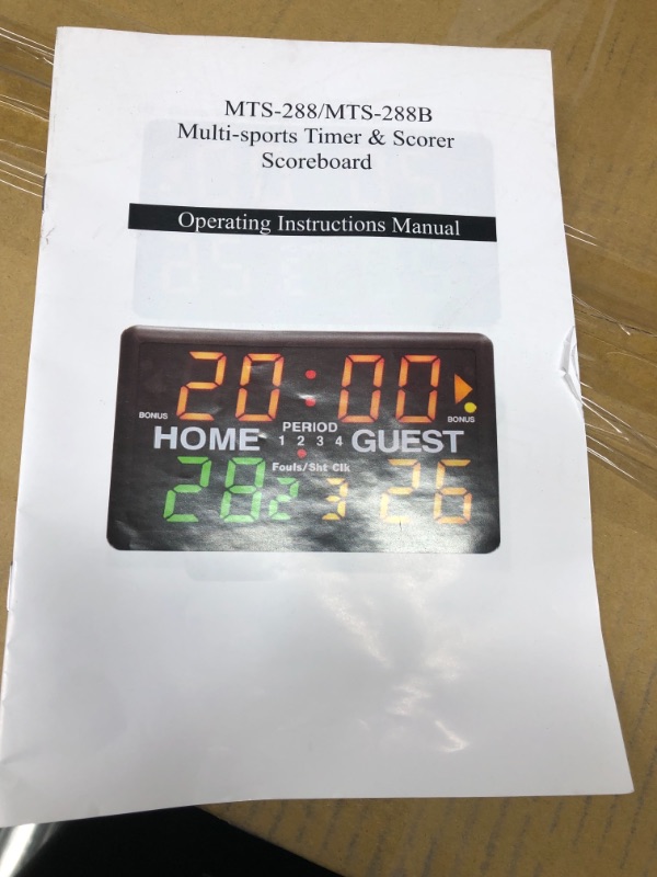 Photo 5 of **NONFUNCTIIONAL**PARTS ONLY**
Multi-Sport Indoor Tabletop Scoreboard & Timer