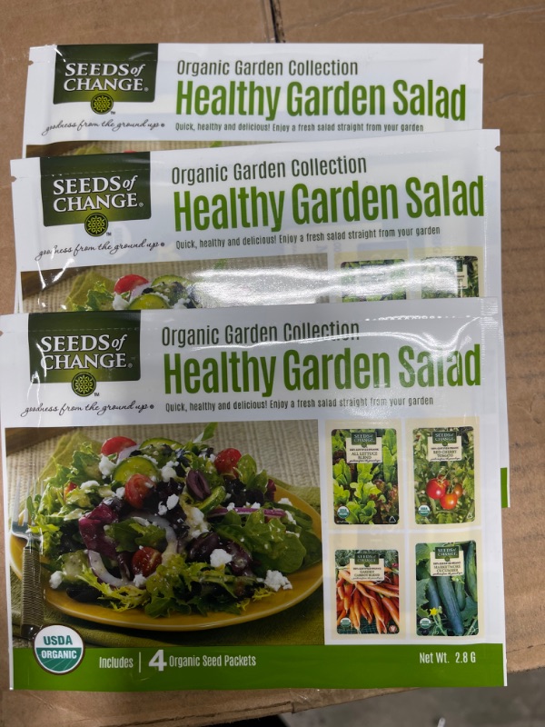 Photo 2 of **NONREFUNDABLE**BEST BY: 12/22**
Seeds of Change Healthy Green Salad Recipe Seed Collection
3 PACK
