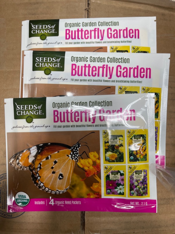 Photo 2 of **NONREFUNDABLE**BEST BY: 12/22**
Seeds Of Change Butterfly Garden Seed
3PACK