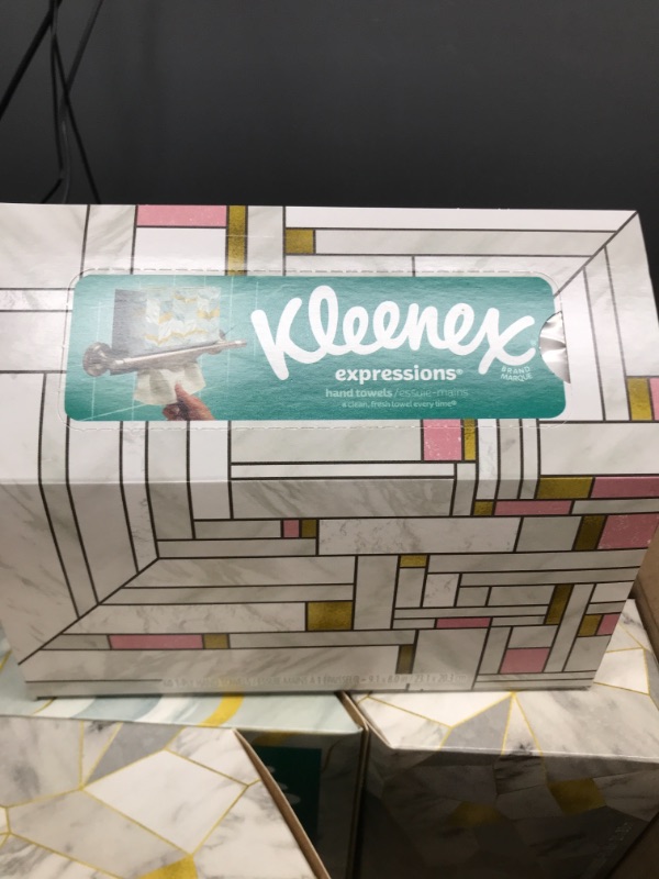 Photo 3 of 6 Boxes Kleenex Expressions Hand Towels, Single-Use Disposable Paper Towels 60/B
