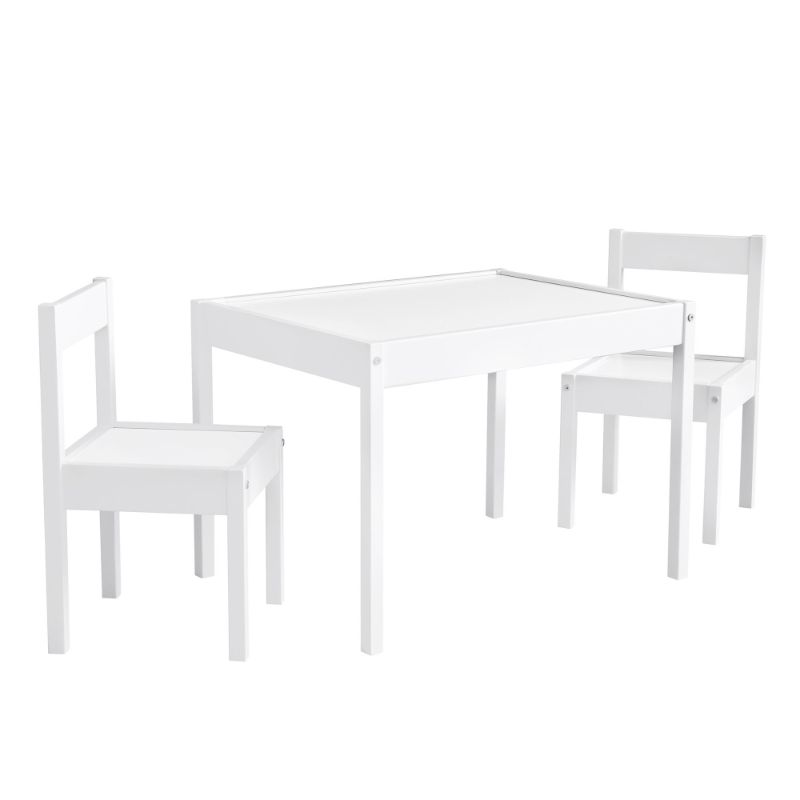 Photo 1 of Baby Relax Hunter 3-Piece Kiddy Table & Chair Kids Set, White
