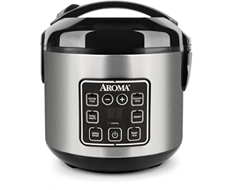 Photo 1 of Aroma Housewares ARC-914SBD Digital Cool-Touch Rice Grain Cooker and Food Steamer, Stainless, Silver, 4-Cup (Uncooked) / 8-Cup (Cooked)
