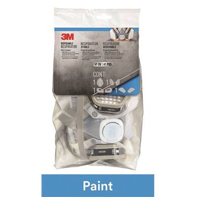 Photo 1 of 3M Medium Disposable Paint Project Respirator Mask