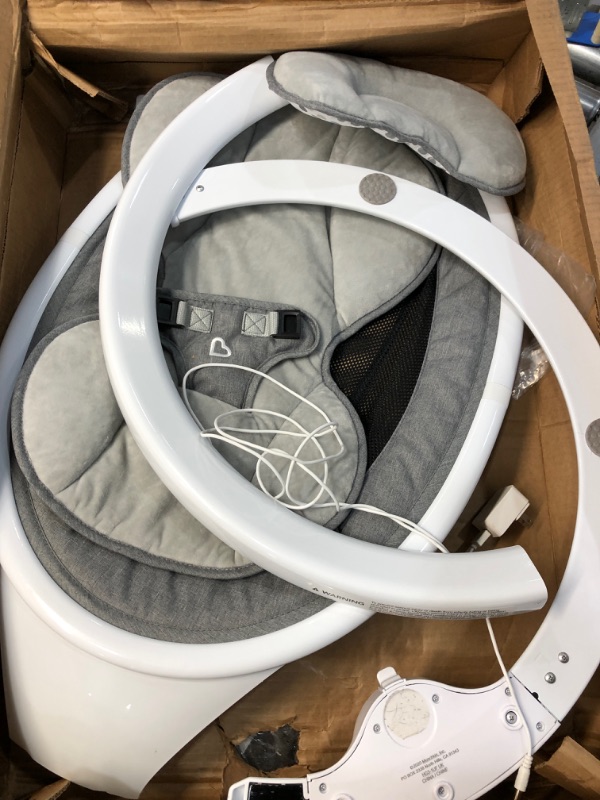 Photo 1 of Munchkin Bluetooth Enabled Lightweight Baby Swing with Natural Sway in 5 Ranges of Motion, Includes Remote Control
